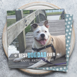 Father's Day From Your Dog Photo Flat Holiday Card