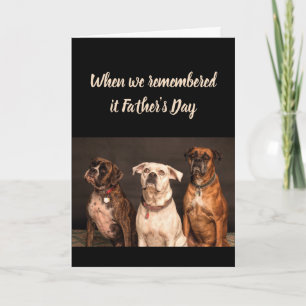 Father's Day Fun From all of Us Boxer Dog Fun Card