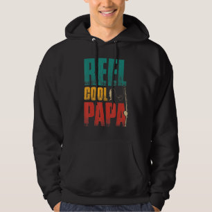 Father's Day Funny Fishing Reel Cool Papa. Hoodie