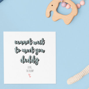 Father's Day Future Dad Soon To Be Daddy Blue Card