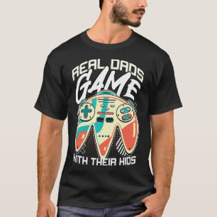 Fathers Day Gamer Dad Video Game Father Stepdad Fu T-Shirt