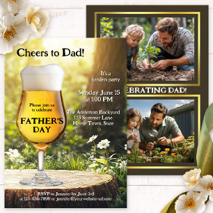 Father's Day Garden Photo Party Invitation