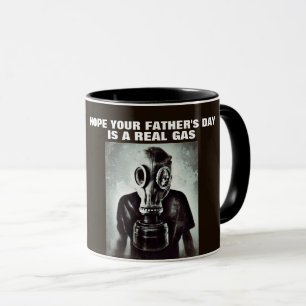FATHER'S DAY GAS MASK COFFEE MUG