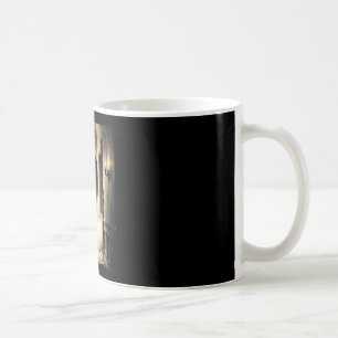 Fathers day ghost heart hands horror scary face coffee mug