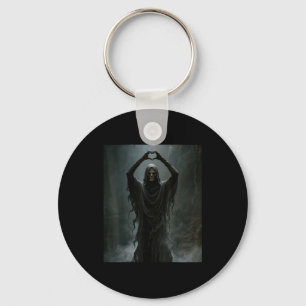 Fathers day ghost heart hands horror scary face key ring