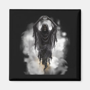 Fathers day ghost heart hands horror scary face magnet