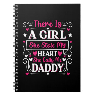 Father's Day Gift A Girl Calls Me Daddy Notebook