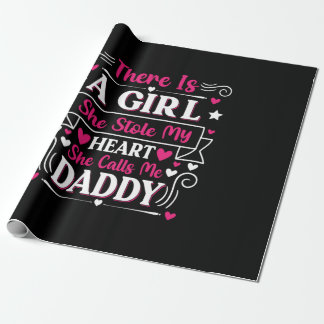 Father's Day Gift | A Girl Calls Me Daddy Wrapping Paper