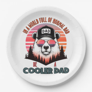 Father's Day Gift Be A Cooler Dad Paper Plate