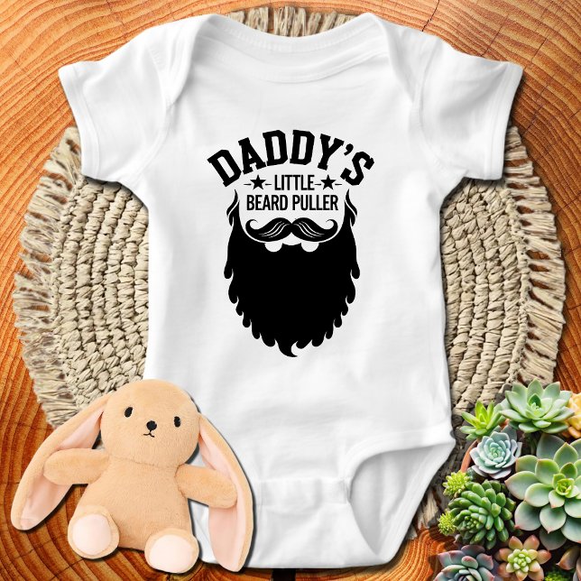 Fathers Day Gift, Daddy's Little Beard Puller Baby Bodysuit (Creator Uploaded)