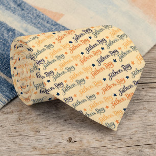 Father's Day Gift for Dad Pattern Necktie Tie