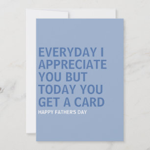 Father's Day Gift For Dad  Thank You Card