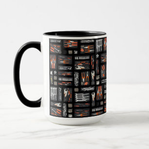 Fathers Day Gift for Dad Tray of Tools Mug