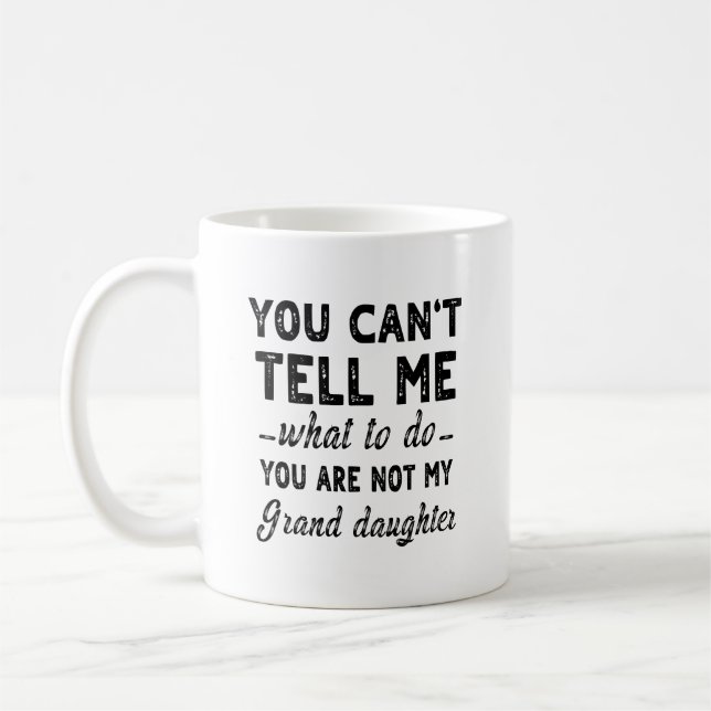Fathers day gift for grandpa from grand daughter coffee mug (Left)