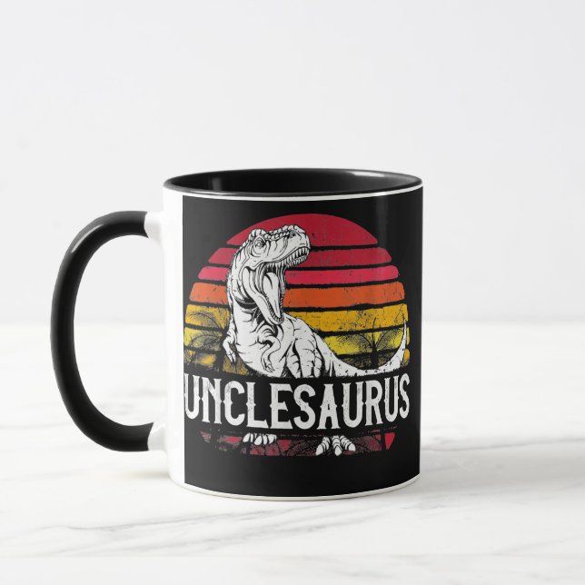 Father's Day Gift For Men Unclesaurus Uncle Mug (Left)