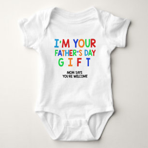Father's Day Gift Funny Baby Bodysuit