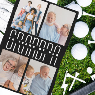 Father's day Gift grandpa by par Golf Towel