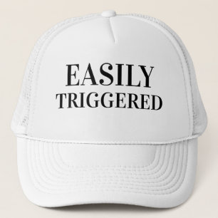 Father's Day Gift Idea Baseball EASILY TRIGGERED Trucker Hat