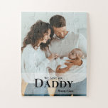 Father's day Gift Idea  Family photo Personalised Jigsaw Puzzle<br><div class="desc">Put a tear in his eye when he puts this puzzle together with his children on Father's day. Personalised with names and customise with your own heartfelt message.</div>