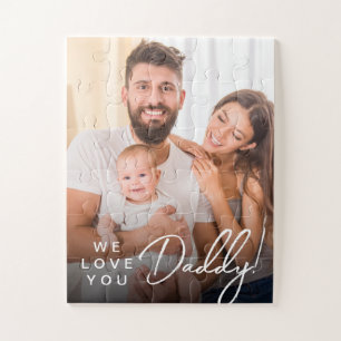 Father's day Gift Idea Personalised Daddy photo  Jigsaw Puzzle