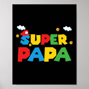 Fathers Day Gift Papa Gift From Son Daughter Grand Poster