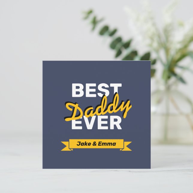 Father's Day Gift | Personalised Card (Standing Front)