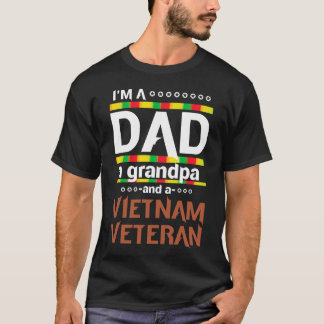 Fathers Day Gift Proud Dad Vietnam Veteran T-Shirt