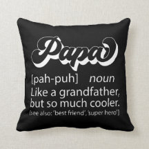 Fathers Day Gift, Retro Papa, Papa Definition