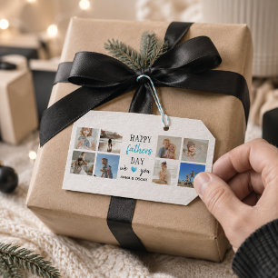 Father's Day Gift Tag Personalised Photos
