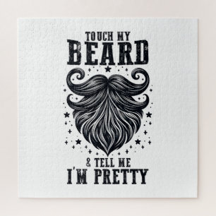 Father's Day Gift   Touch My Beard Jigsaw Puzzle