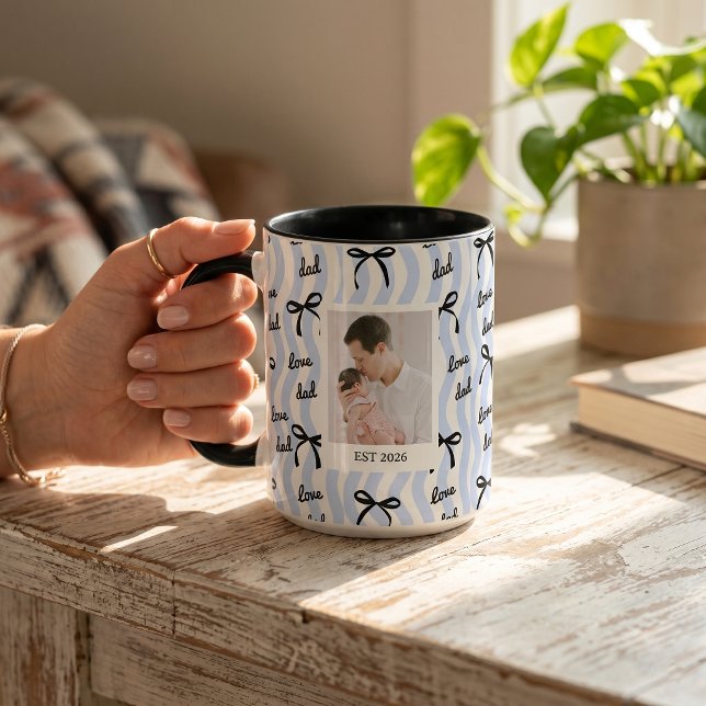 Father's Day Gifts For Dad Black Bow Mug (Creator Uploaded)