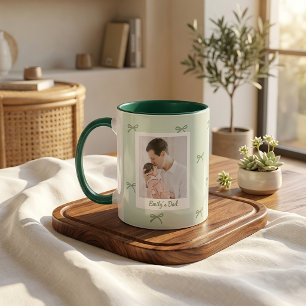 Father's Day Gifts For Dad Green Bow Mug