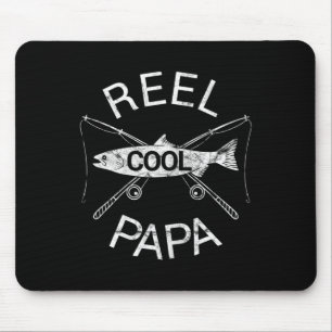Father's Day Gifts Funny Fishing Reel Cool Papa Da Mouse Pad