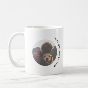 Father's Day Golden Retriever Dog Dad Custom Photo Coffee Mug