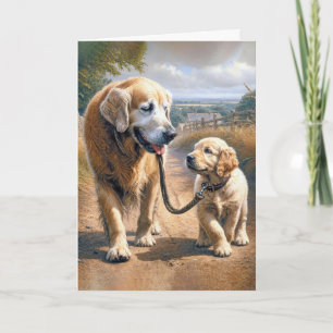 Father's Day Golden Retrievers Card