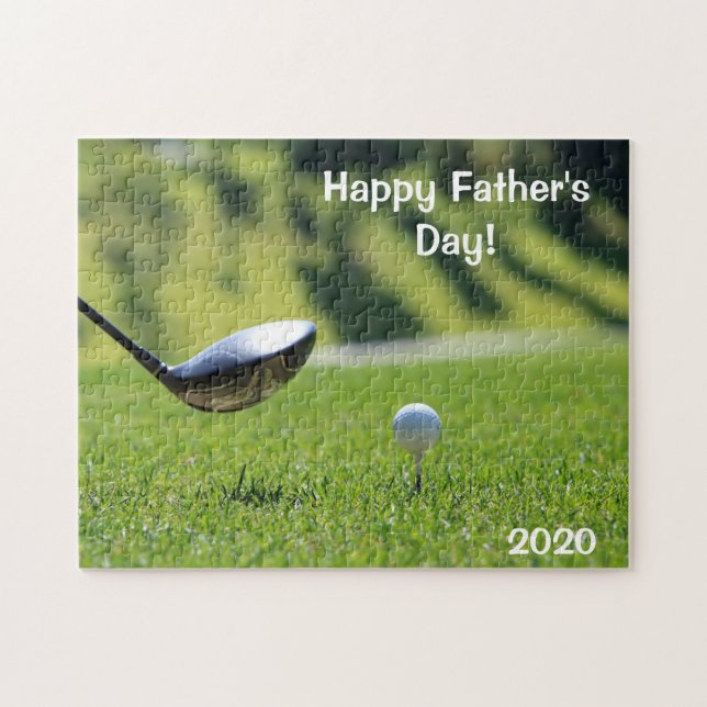 Father's Day Golf Custom Jigsaw Puzzle (Horizontal)