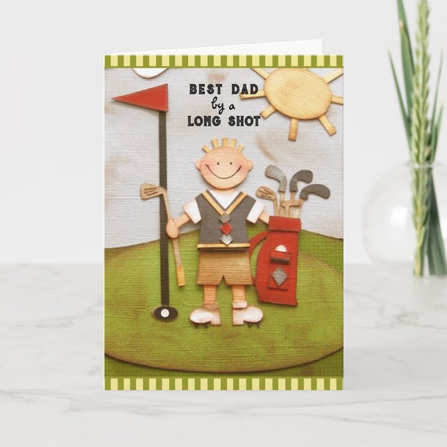 Father's Day Golf Dad Card (Front)