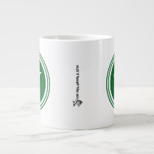 Fathers Day Golf Dad Green Script Circle Monogram
