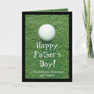 Father's Day Golf Greeting Card