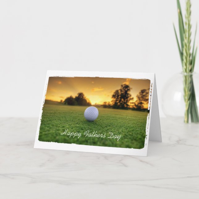 Fathers day golf greeting card (Front)