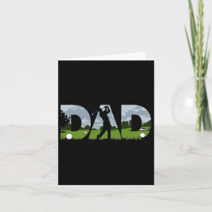 Fathers Day Golfer Mens Golf Dad Card