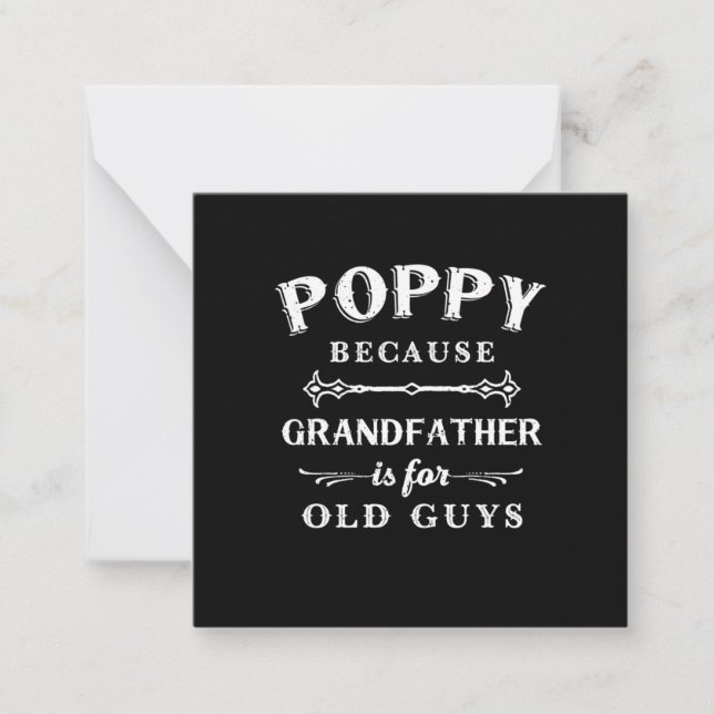 Father's Day | Grandfather Is For Old Guys Card (Front)