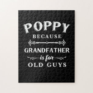 Father's Day Grandfather Is For Old Guys Jigsaw Puzzle