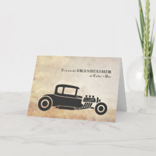 Father's Day, Grandfather, Vintage Car Card