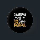 Father's Day |Grandpa of Mr Onederful 1st Birthday 3 Cm Round Badge<br><div class="desc">Father's Day |Grandpa of Mr Onederful 1st Birthday</div>