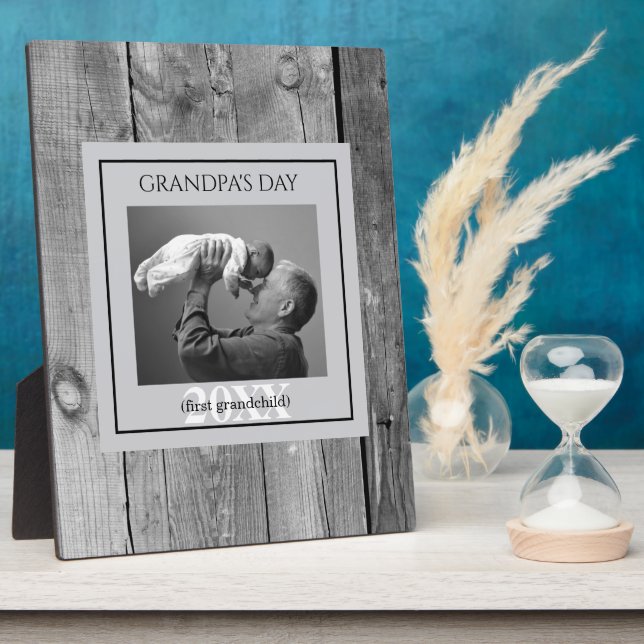 Father's day Grandpa's Day First Photo Frame (Side)