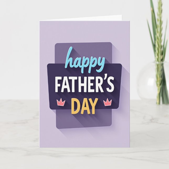 Fathers Day Graphic Design Card (Front)