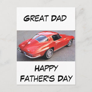 Father's Day Great Dad Postcard