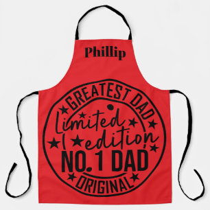 Father's Day Greatest Dad No. 1 Dad Personalised Apron