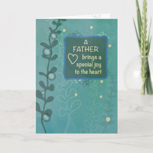 Father's Day Green Hand Drawn Look Card